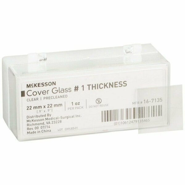 Mckesson Cover Glass, 22 x 22 mm, 1oz Pack 16-7135
